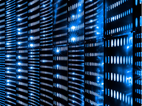 A futuristic-looking pattern reminiscent of numbers on a screen.